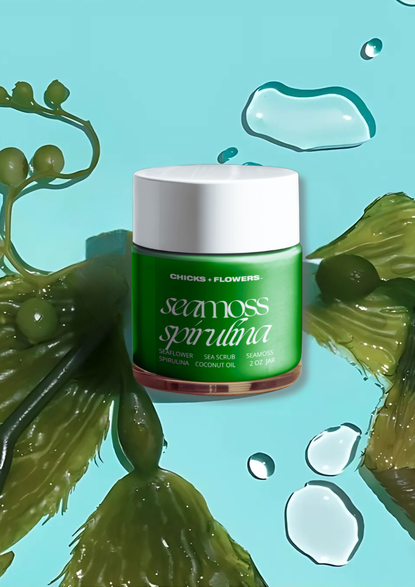 Sea Scrub: Seamoss + Spirulina