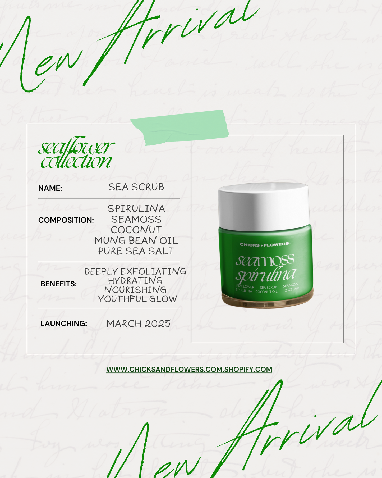 Sea Scrub: Seamoss + Spirulina