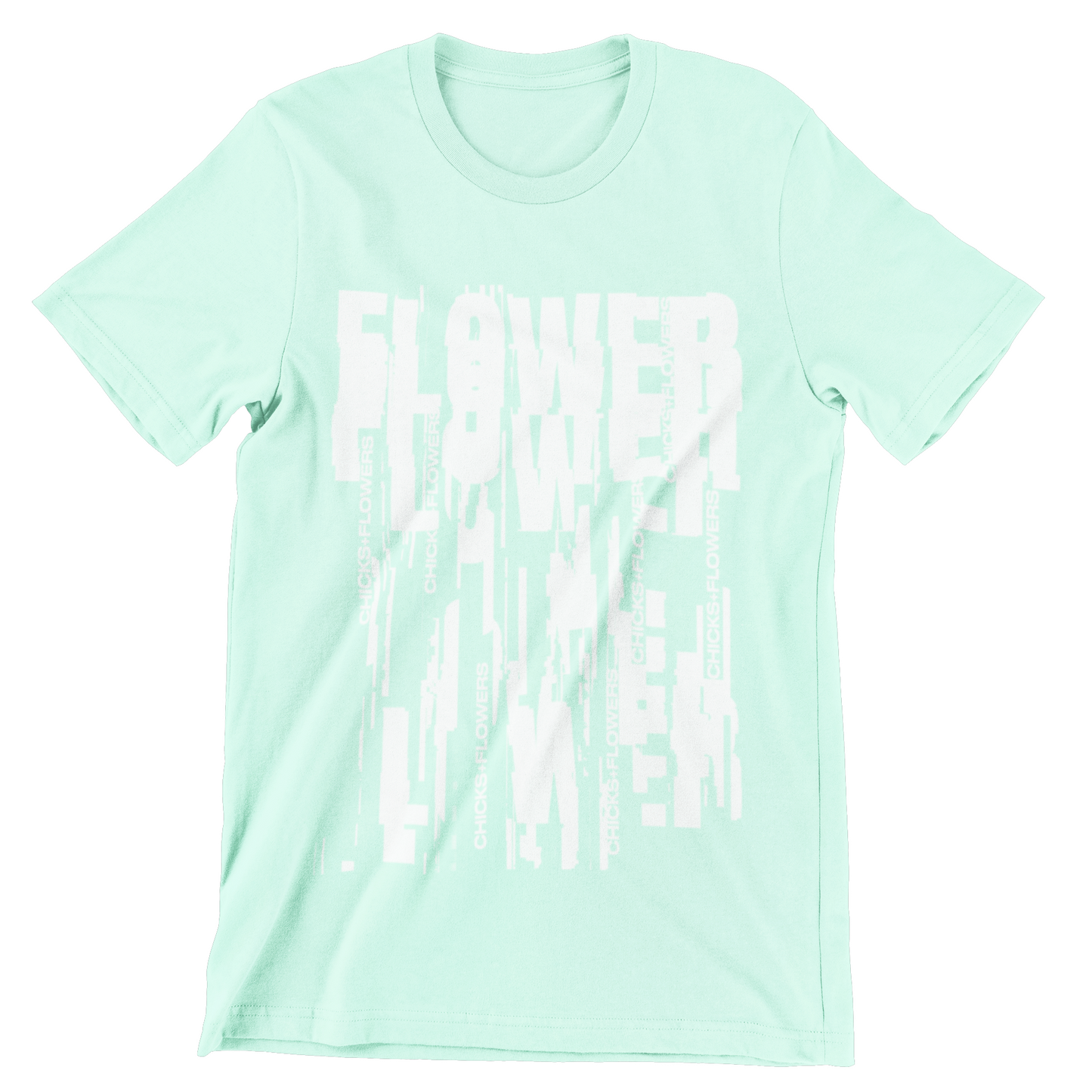DISTORTED FLOWER T-SHIRT