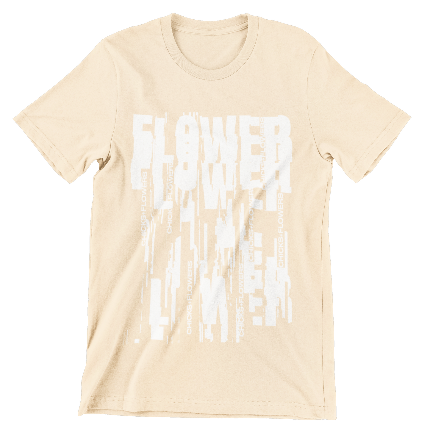 DISTORTED FLOWER T-SHIRT