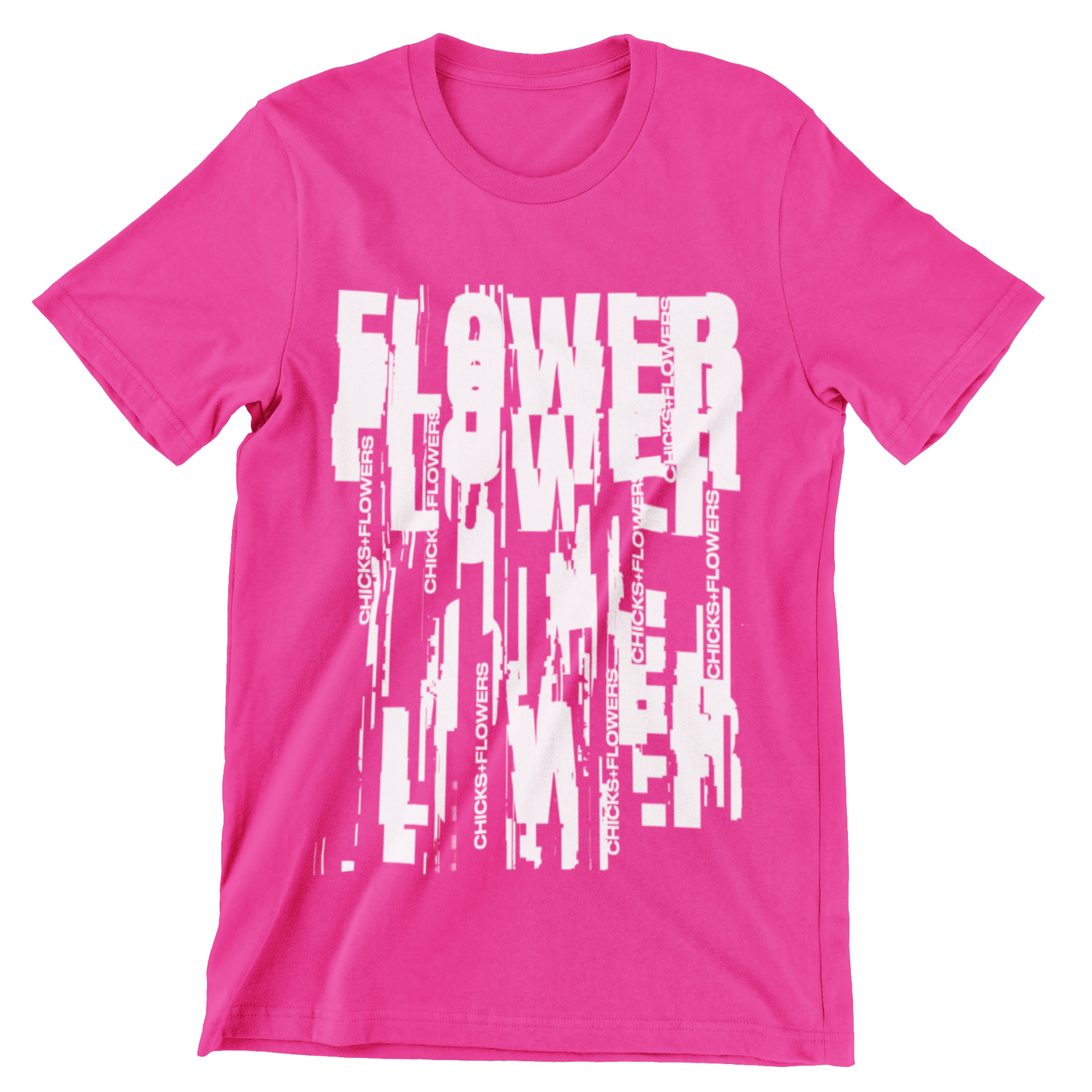 DISTORTED FLOWER T-SHIRT