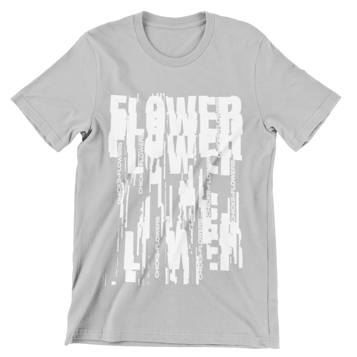 DISTORTED FLOWER T-SHIRT