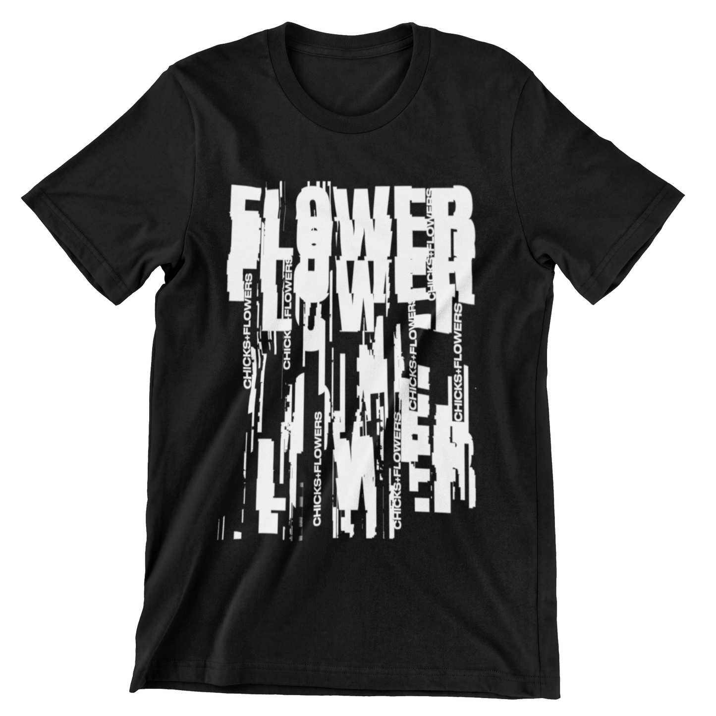 DISTORTED FLOWER T-SHIRT