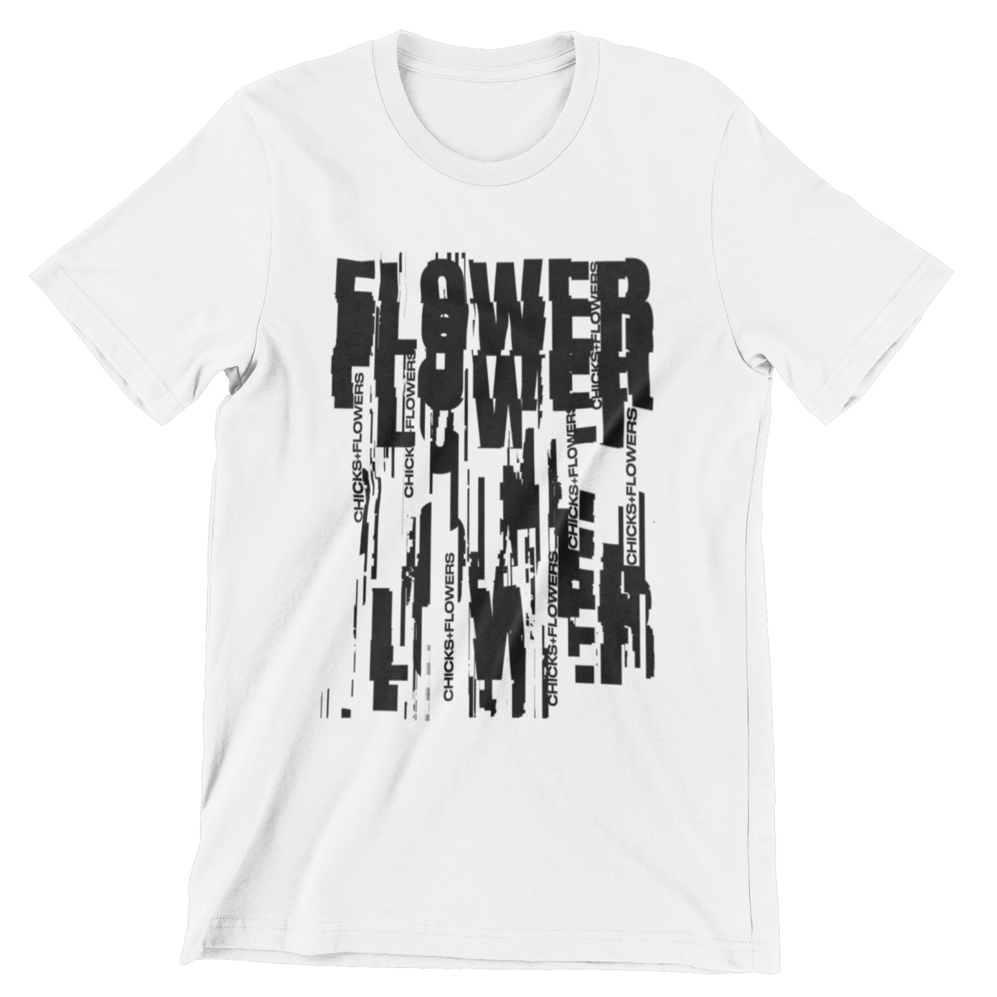 DISTORTED FLOWER T-SHIRT