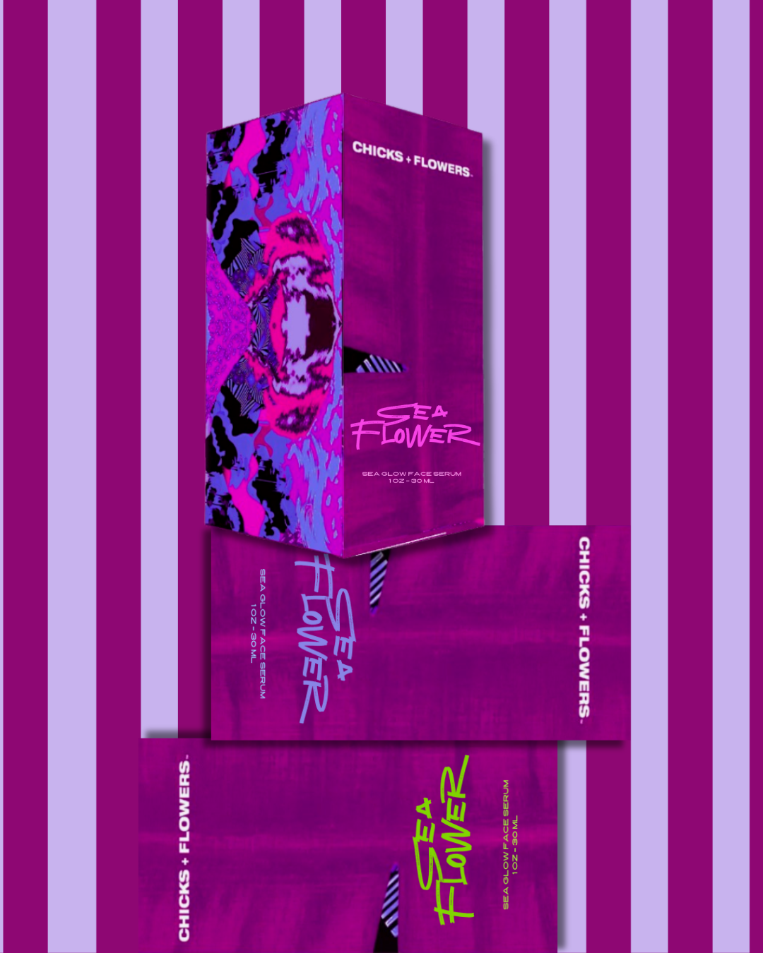 SeaFlower Serum Set: Face, Body & Hair