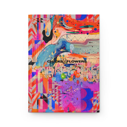 Copy of Vibrant Pink & Orange Striped Hardcover Journal — Lined Notebook for Notes & Sketches