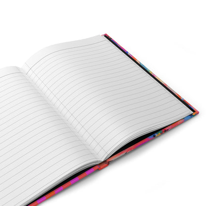 Copy of Vibrant Pink & Orange Striped Hardcover Journal — Lined Notebook for Notes & Sketches