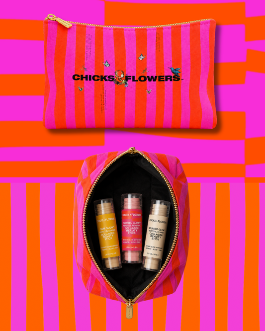 The Glow Pattern Beauty Bag