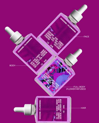 SeaFlower Serum Set: Face, Body & Hair